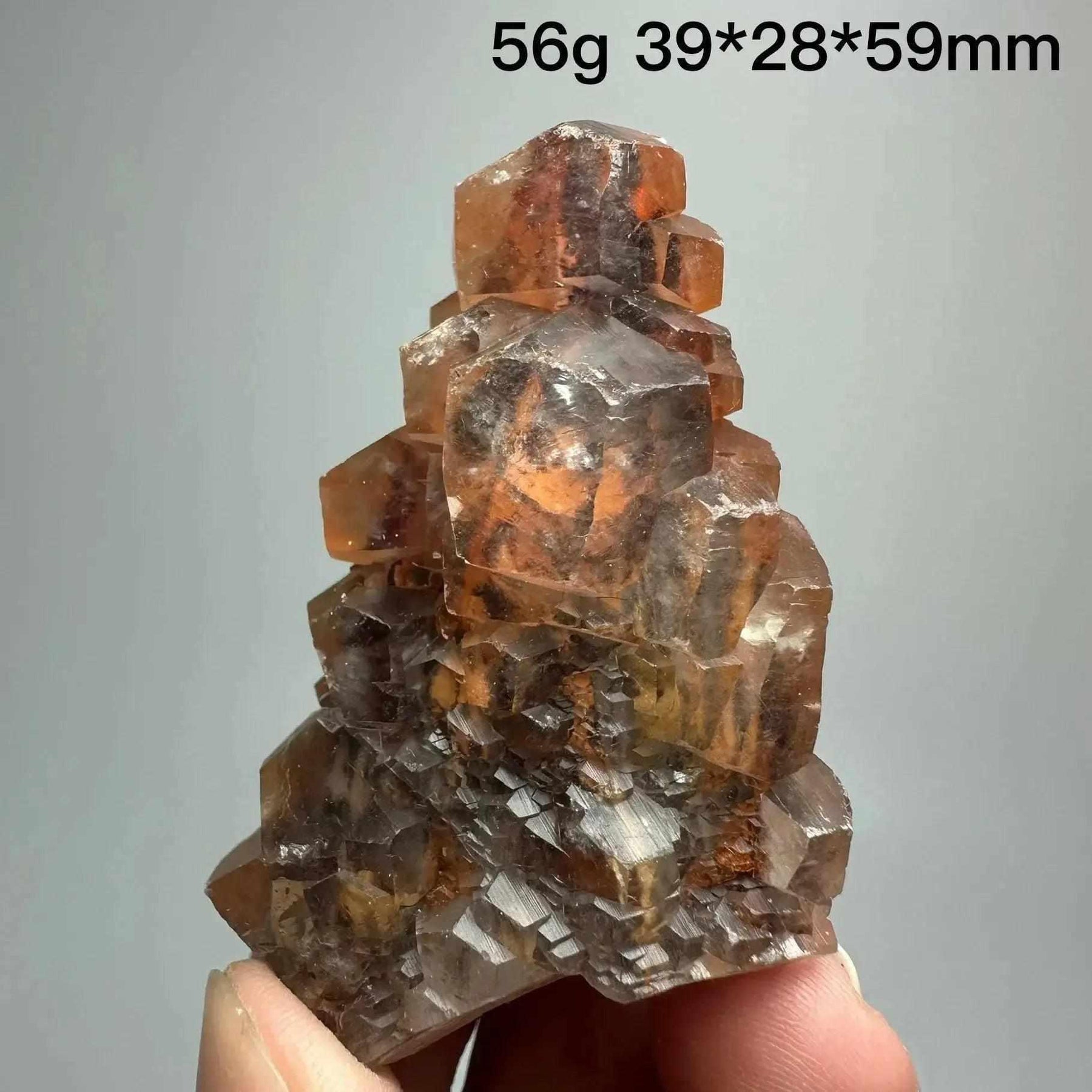 Rarest Calcite Red Calcite Crystal Cubed Cluster Rare Mineral Specimen