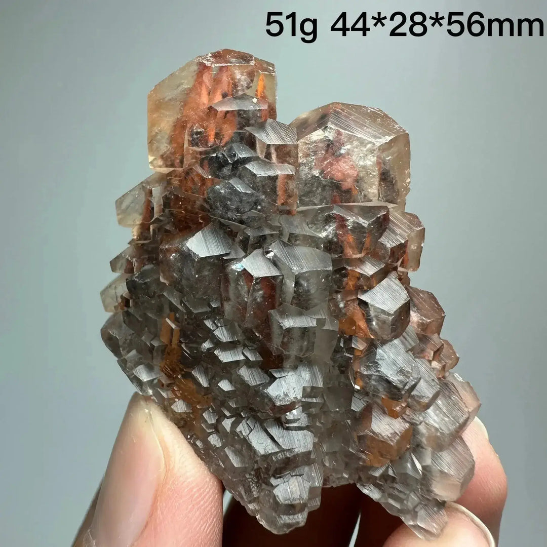 Red Calcite Crystal Mineral Cubed Stack Cluster (Rare)-Clusters-Ali-7-Crystal Destiny
