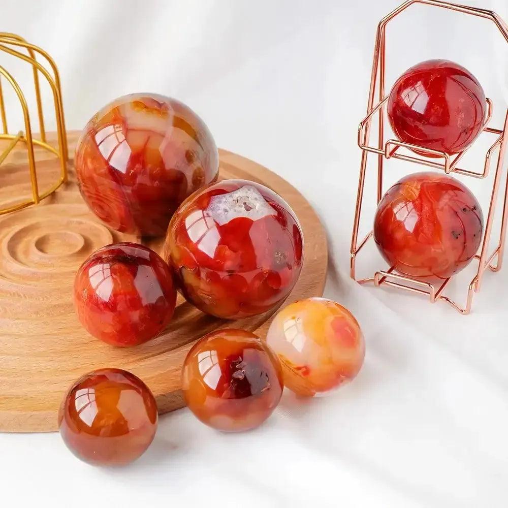 Red Carnelian Agate Sphere