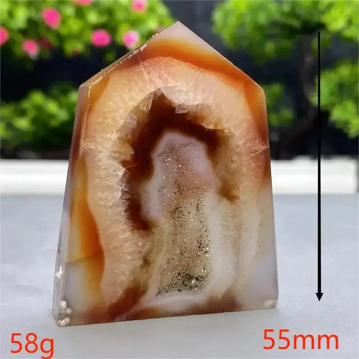 Red Sardonyx Agate Towers-Towers-Ali-Red Sardonyx Agate-A3 58g-Crystal Destiny