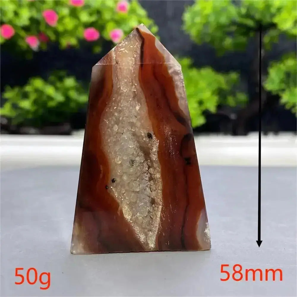 Red Sardonyx Agate Towers-Towers-Ali-Red Sardonyx Agate-A31 50g-Crystal Destiny