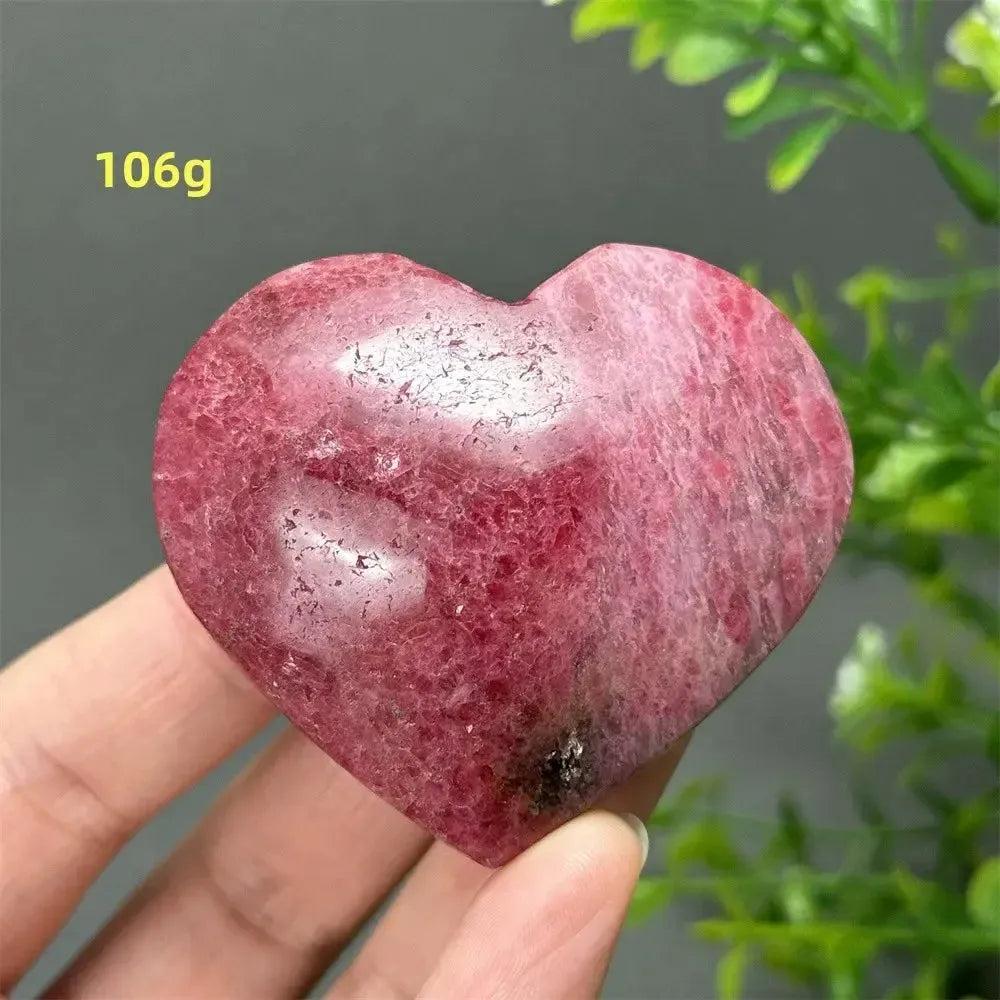 Rhodochrosite Crystal Heart