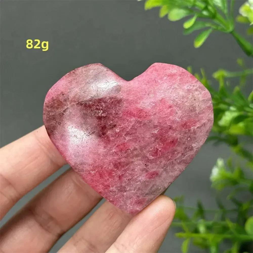 Rhodochrosite Crystal Heart