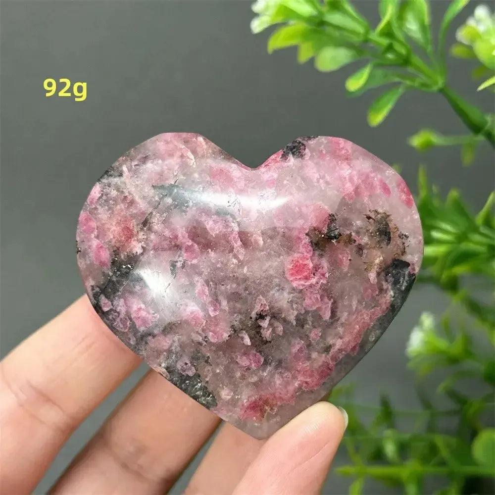 Rhodochrosite Crystal Heart