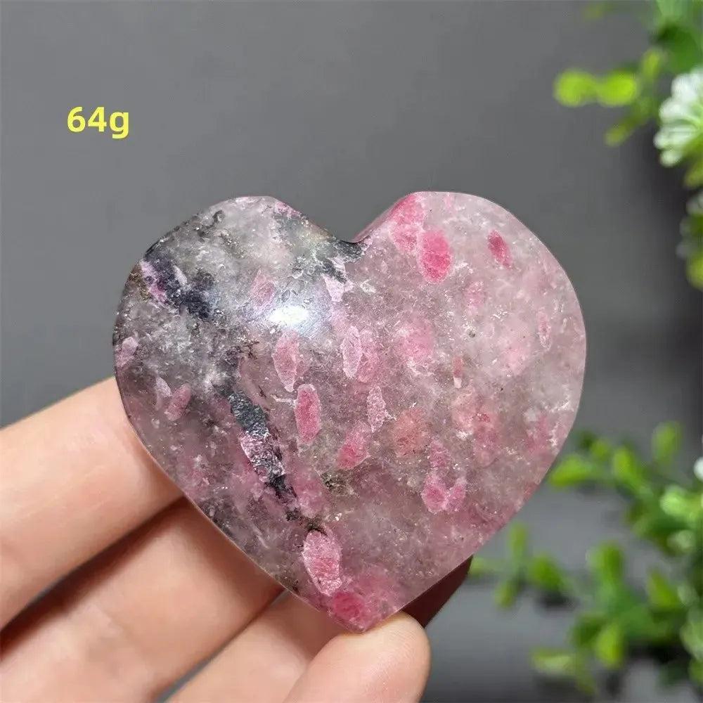 Rhodochrosite Crystal Heart