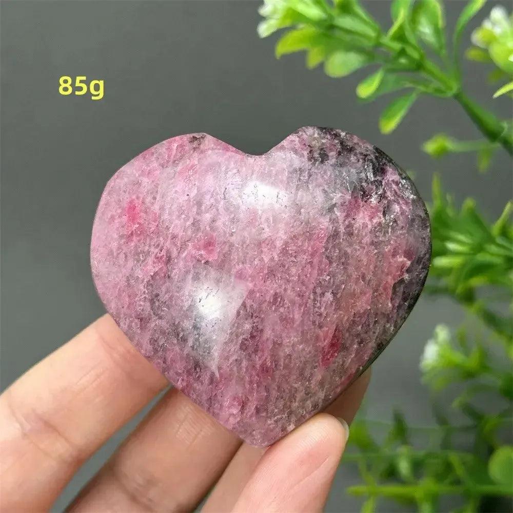Rhodochrosite Crystal Heart