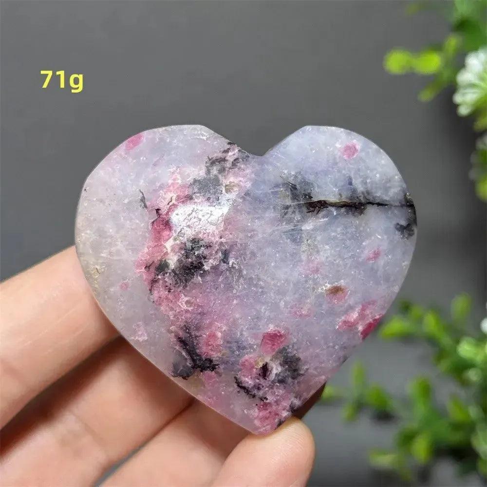 Rhodochrosite Crystal Heart