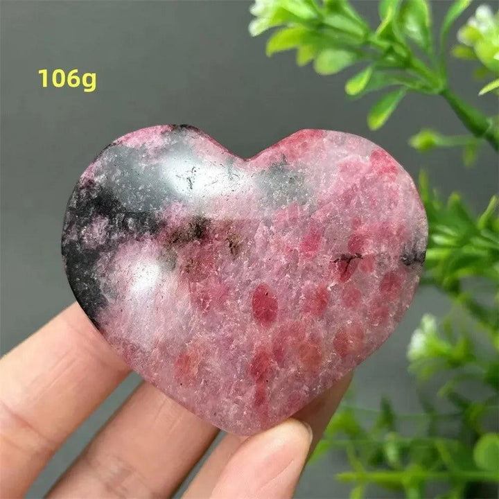 Rhodochrosite Crystal Heart