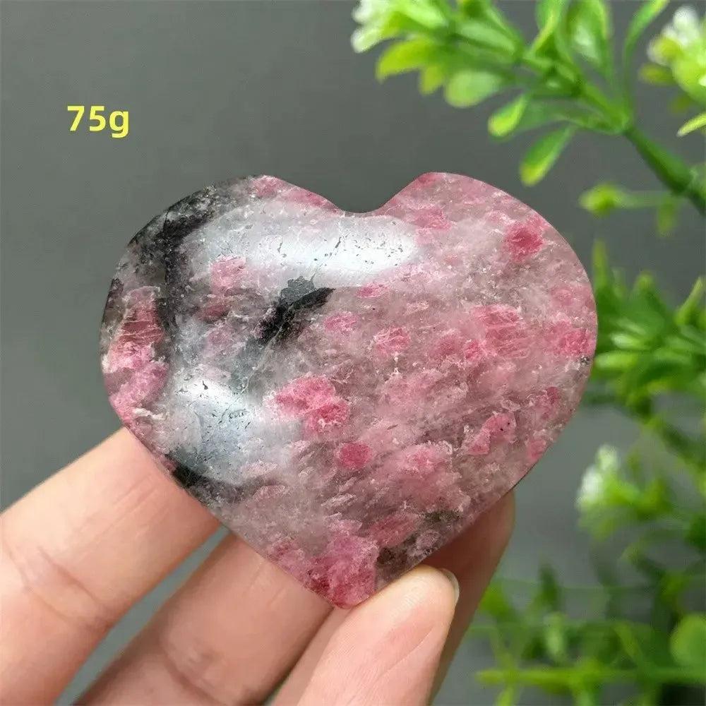 Rhodochrosite Crystal Heart