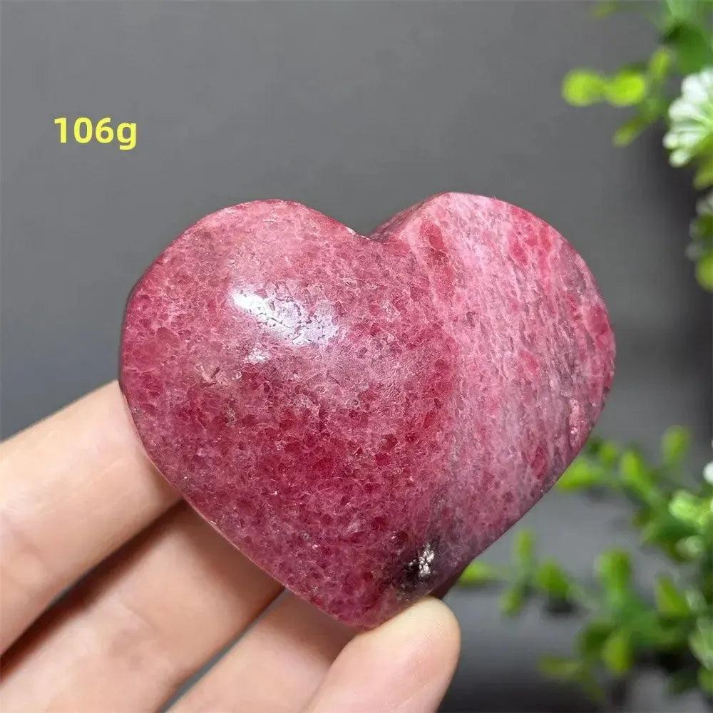 Rhodochrosite Crystal Heart
