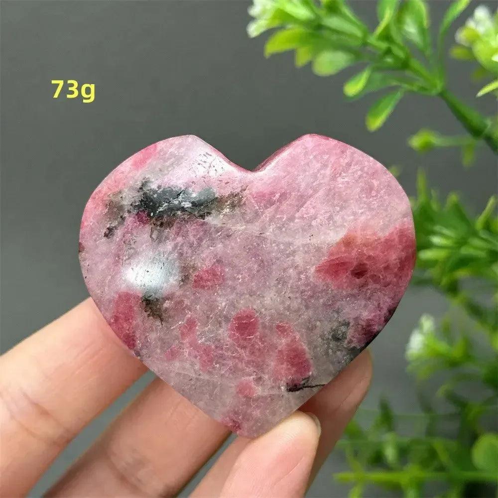 Rhodochrosite Crystal Heart