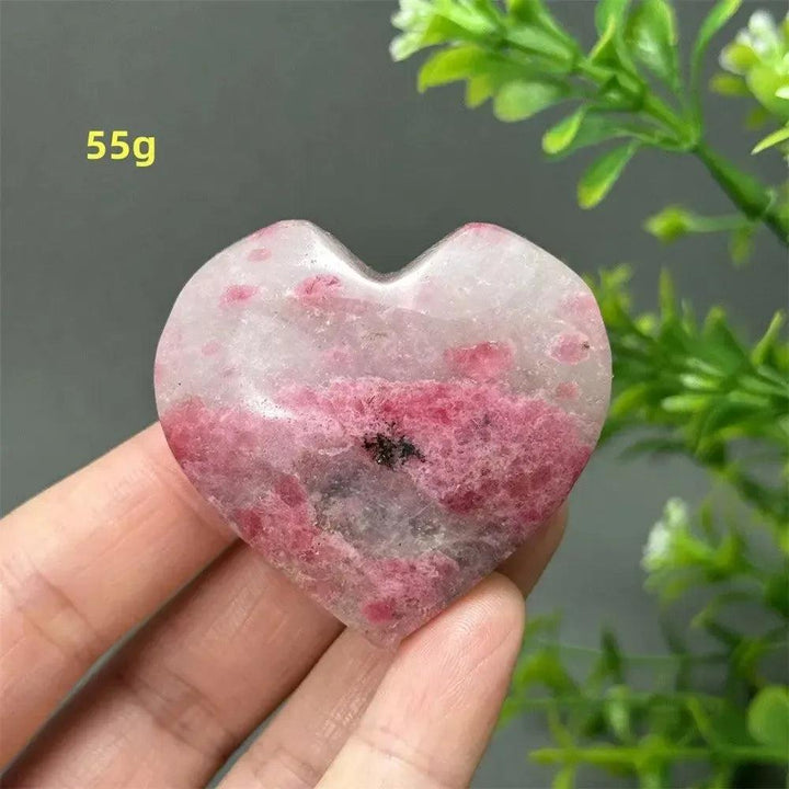 Rhodochrosite Crystal Heart