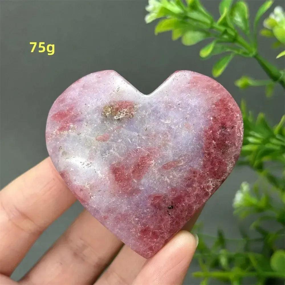 Rhodochrosite Crystal Heart