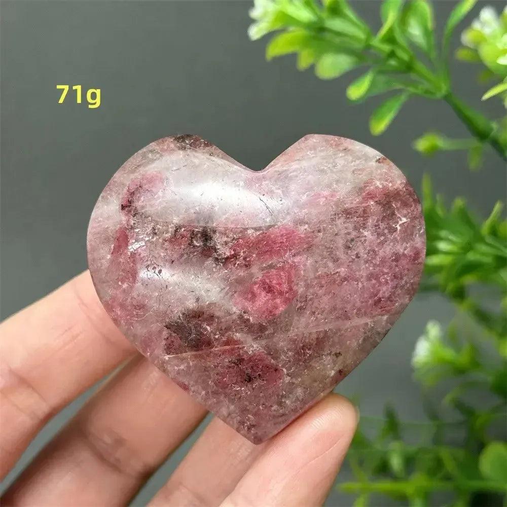 Rhodochrosite Crystal Heart