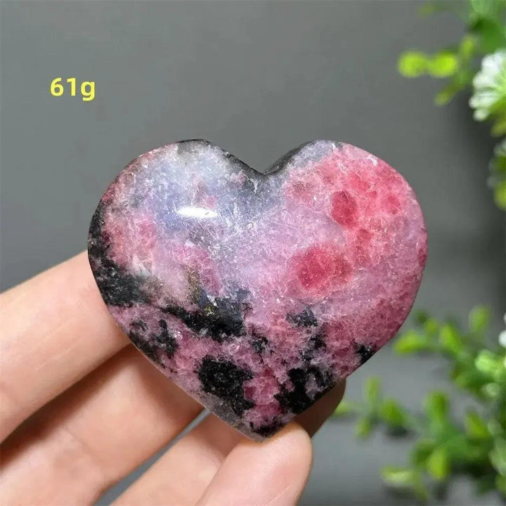 Rhodochrosite Crystal Heart