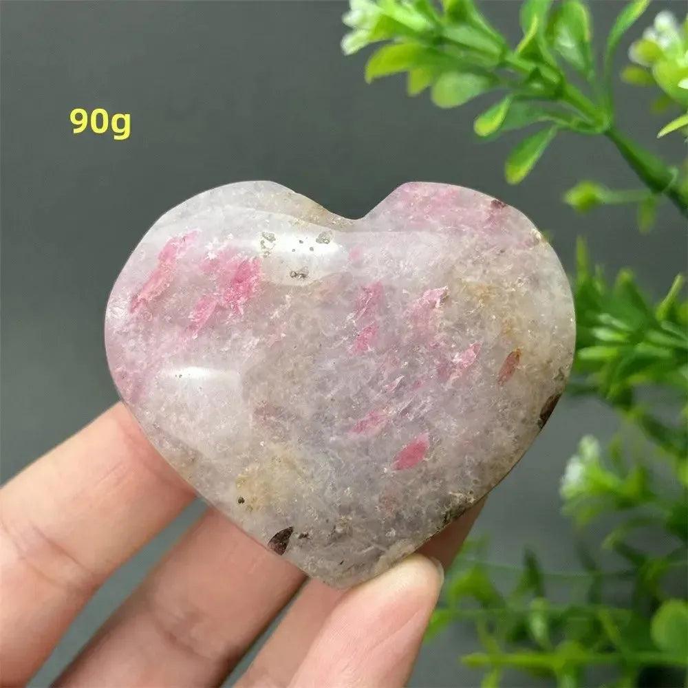 Rhodochrosite Crystal Heart