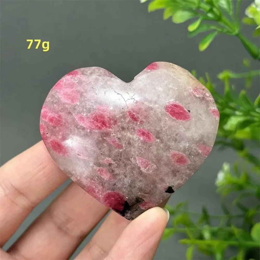 Rhodochrosite Crystal Heart