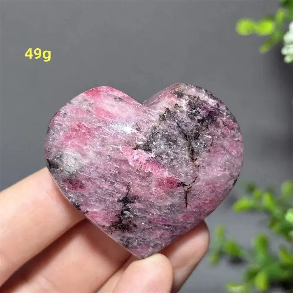 Rhodochrosite Crystal Heart