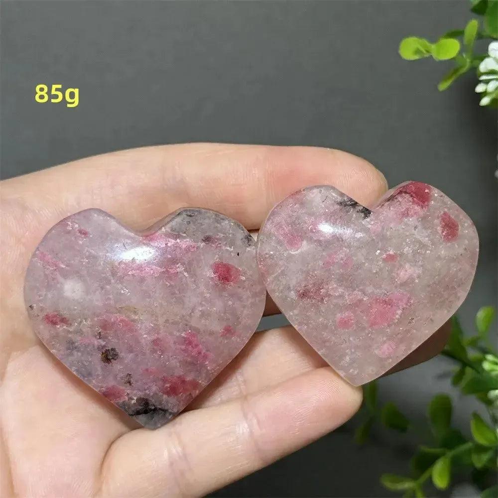 Rhodochrosite Crystal Heart