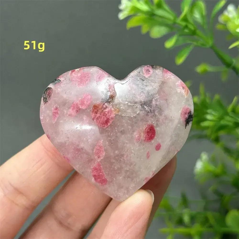 Rhodochrosite Crystal Heart