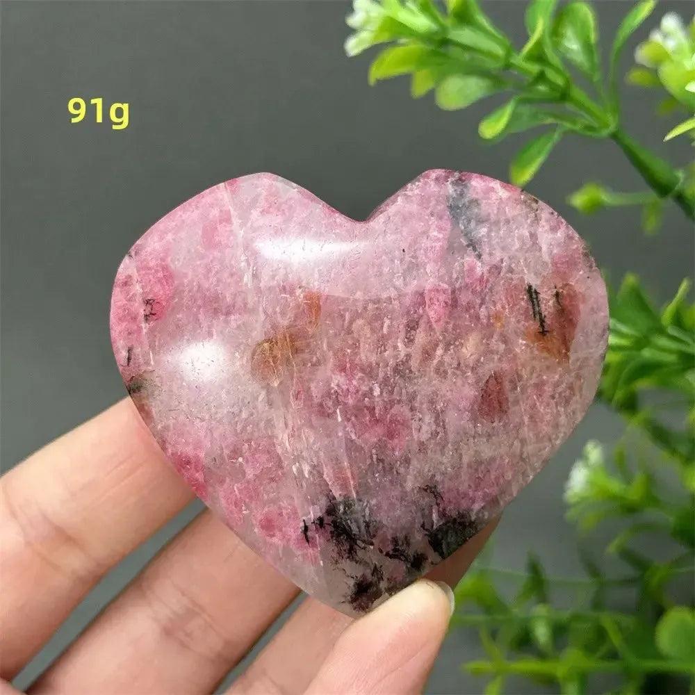 Rhodochrosite Crystal Heart