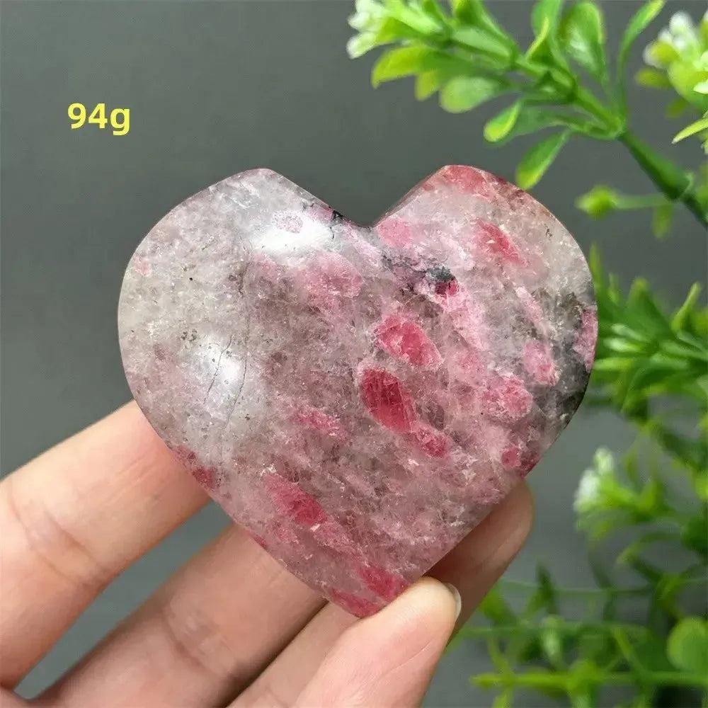 Rhodochrosite Crystal Heart