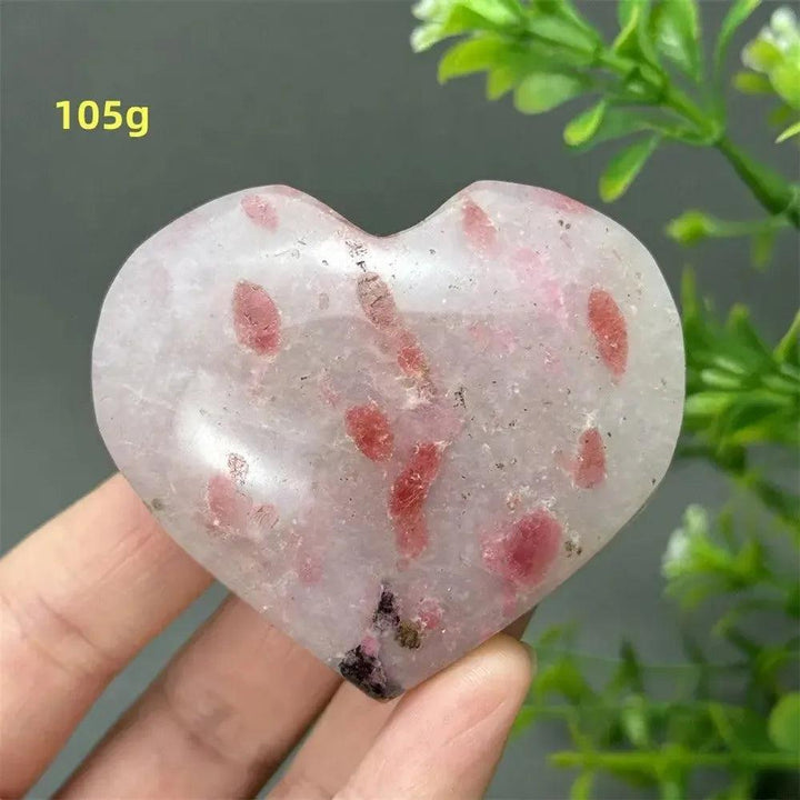 Rhodochrosite Crystal Heart