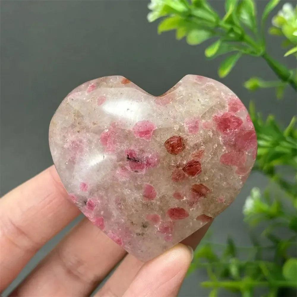 Rhodochrosite Crystal Heart