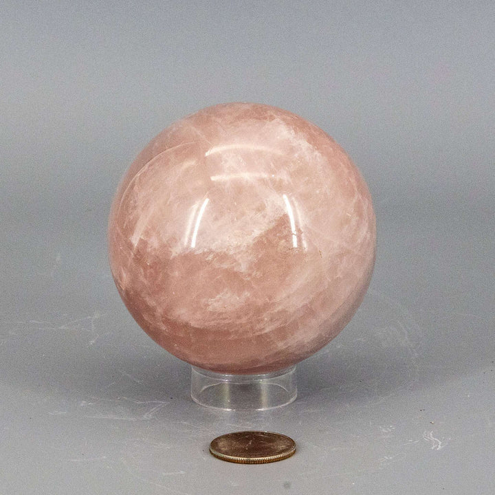 Rose Quartz XL Sphere - 80mm (712g)-Spheres-Crystal Destiny-Rose Quartz-712g - 80mm-Crystal Destiny