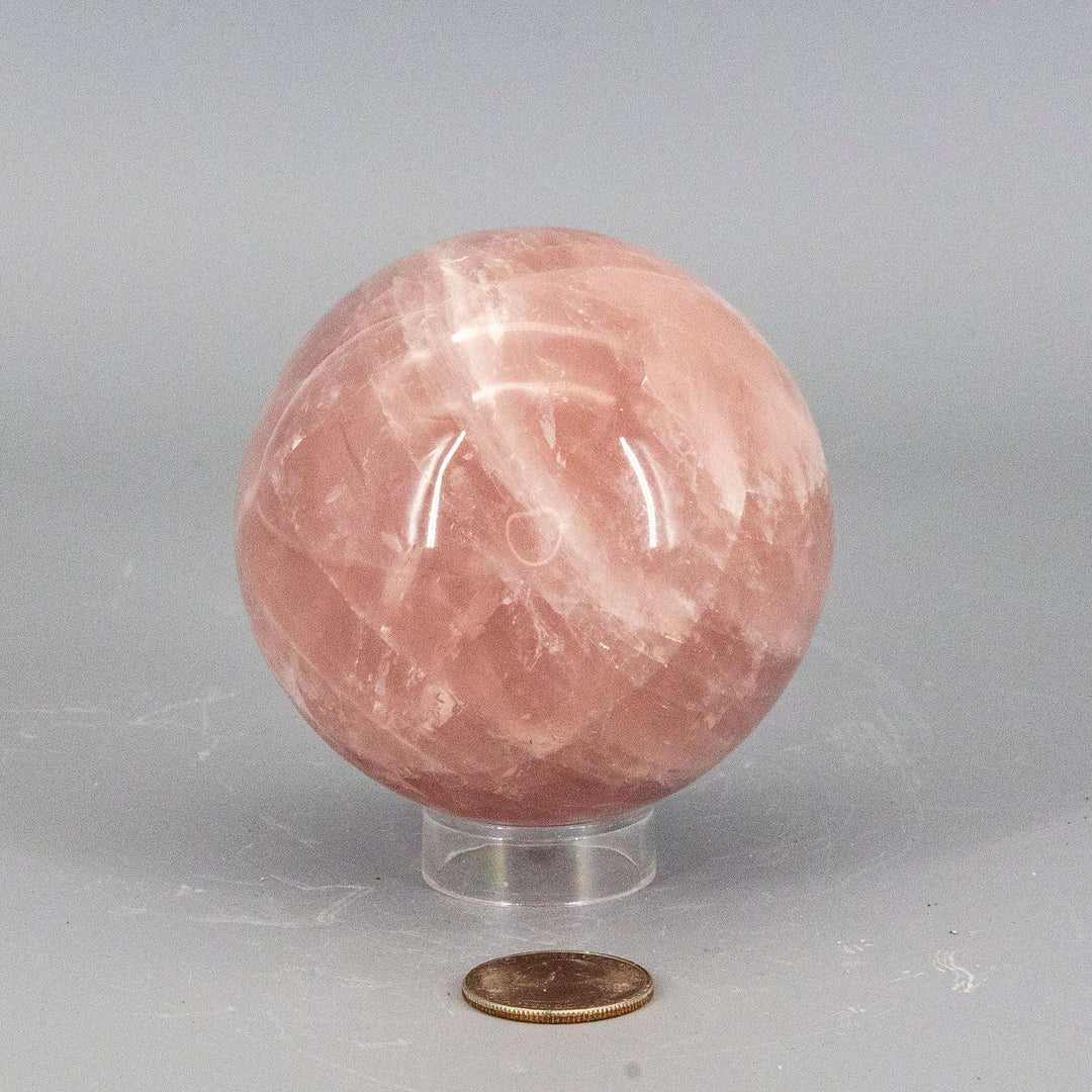 Rose Quartz XL Sphere - 80mm (712g)-Spheres-Crystal Destiny-Rose Quartz-712g - 80mm-Crystal Destiny