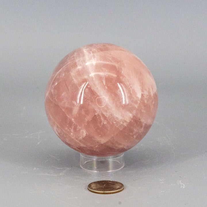 Rose Quartz XL Sphere - 80mm (712g)-Spheres-Crystal Destiny-Rose Quartz-712g - 80mm-Crystal Destiny
