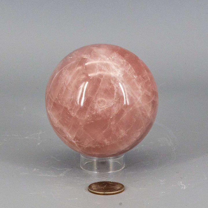 Rose Quartz XL Sphere - 80mm (712g)-Spheres-Crystal Destiny-Rose Quartz-712g - 80mm-Crystal Destiny