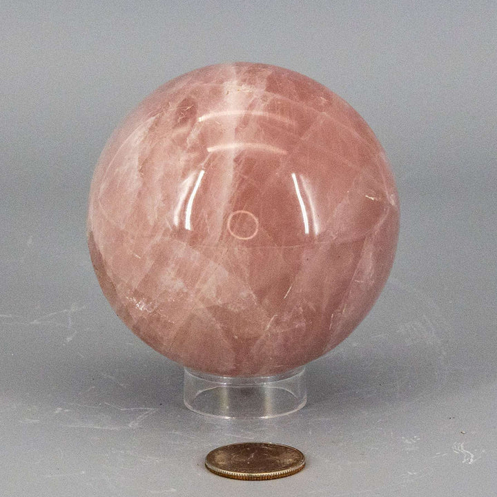 Rose Quartz XL Sphere - 80mm (712g)-Spheres-Crystal Destiny-Rose Quartz-712g - 80mm-Crystal Destiny