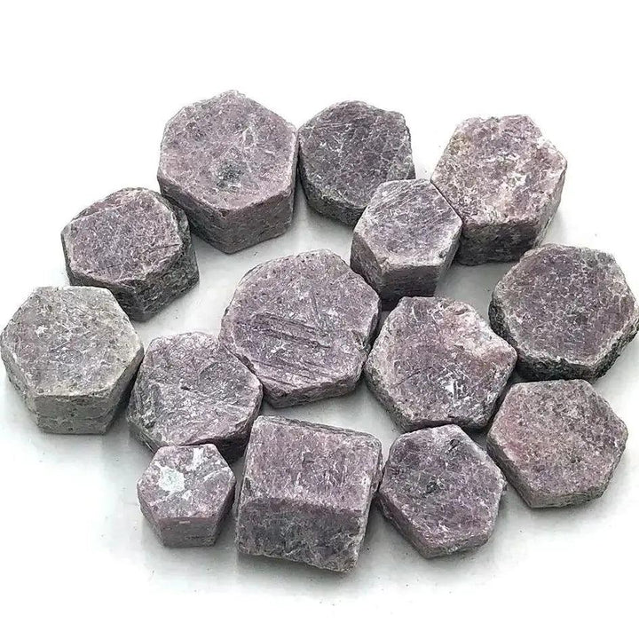Raw Ruby Corundum crystals, deep red, natural rough hexagonal specimens for passion, courage, and protection.
