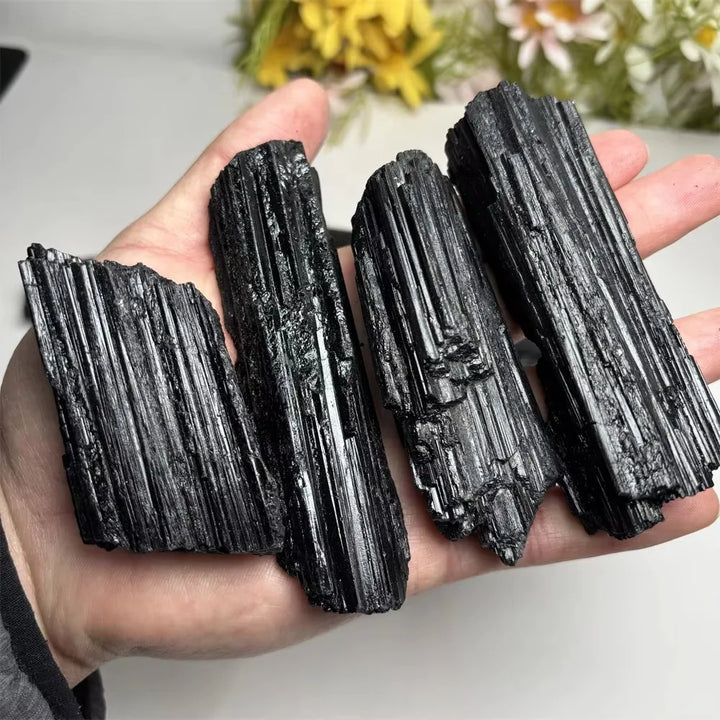 Black Tourmaline Raw Crystal Specimen