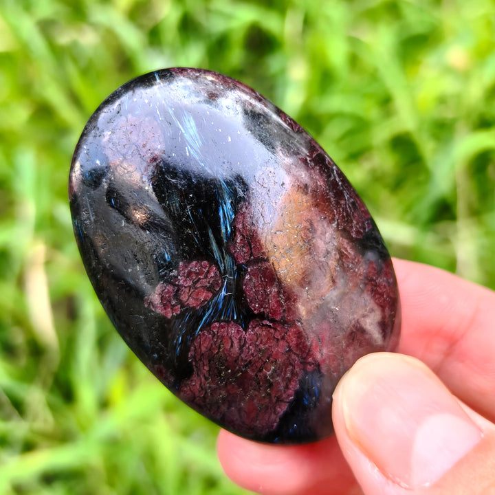 Firework Garnet Crystal Palm Stone (Rare)