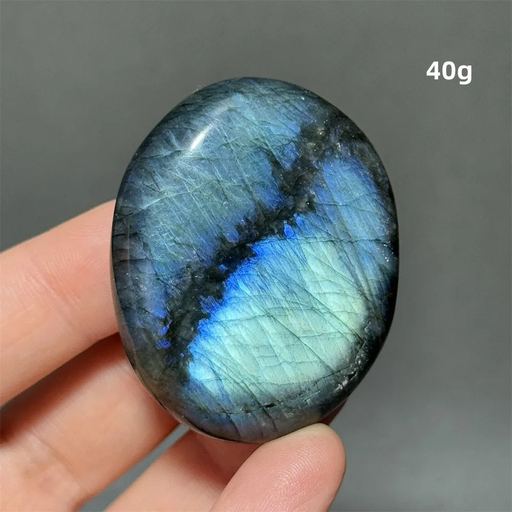 Labradorite Crystal Polished Palm Stone
