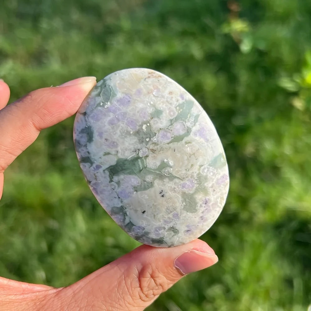 Atlantisite Crystal Polished Palm Stone