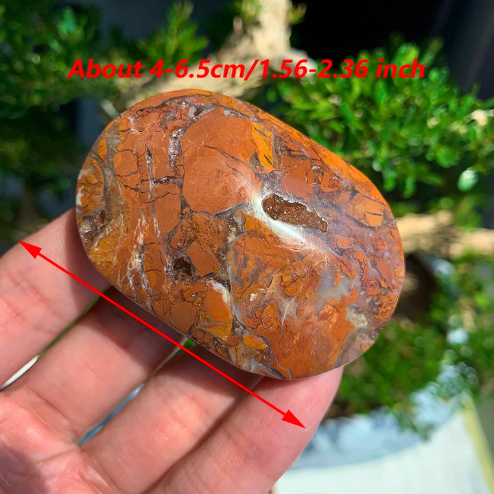 Natural Maligano Jasper Crystal Polished Palm Stone