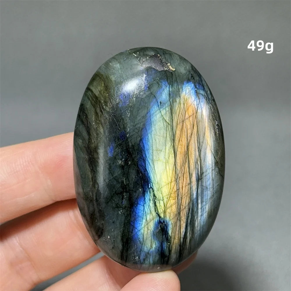 Labradorite Crystal Polished Palm Stone