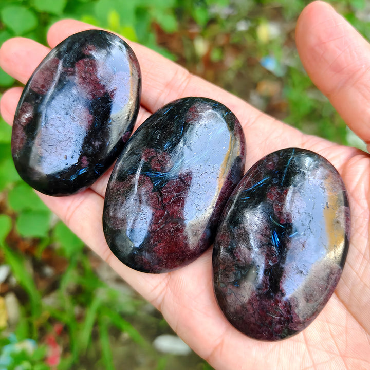Firework Garnet Crystal Palm Stone (Rare)