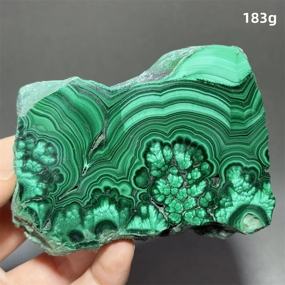 Malachite Raw Crystal Natural Stone Slice Mineral Slab