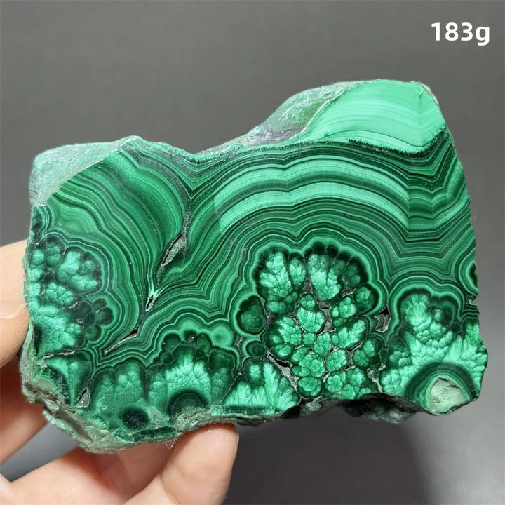 Malachite Raw Crystal Natural Stone Slice Mineral Slab