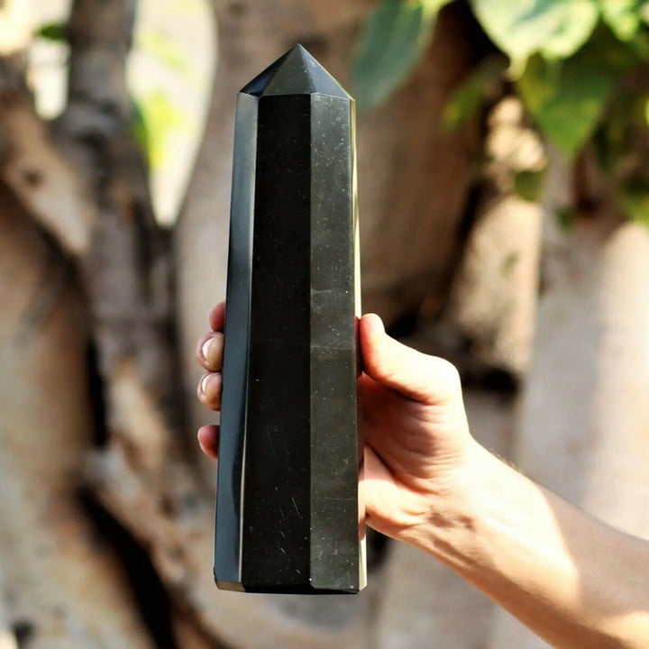 Black Tourmaline Crystal Tower