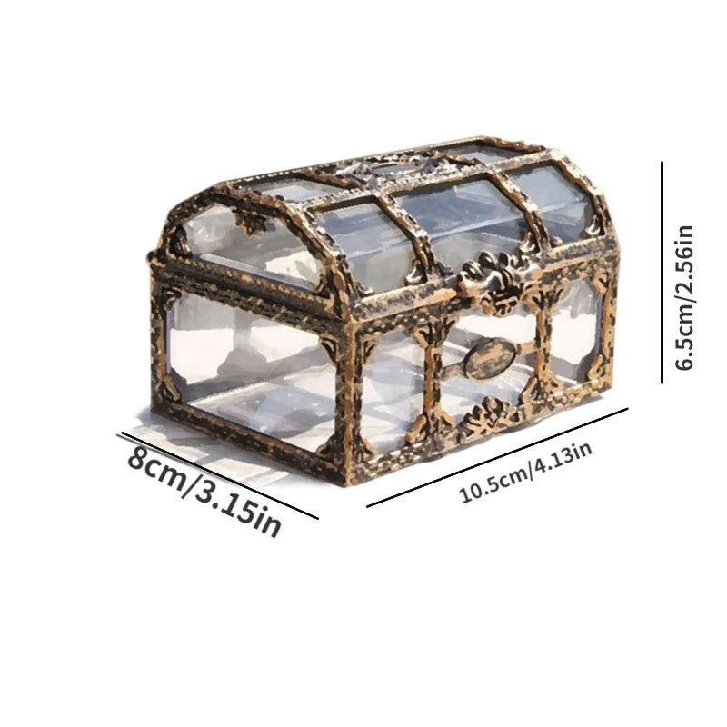 Plastic Pirate Treasure Box Crystal and Gem Storage