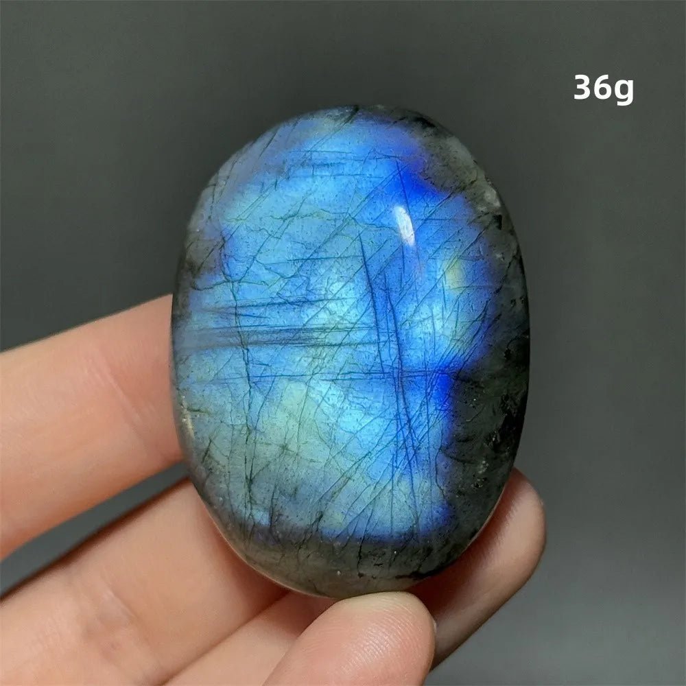 Labradorite Crystal Polished Palm Stone