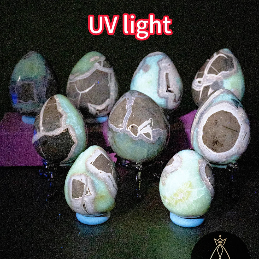Septarian Crystal Egg Natural Dragon Stone Geode Egg