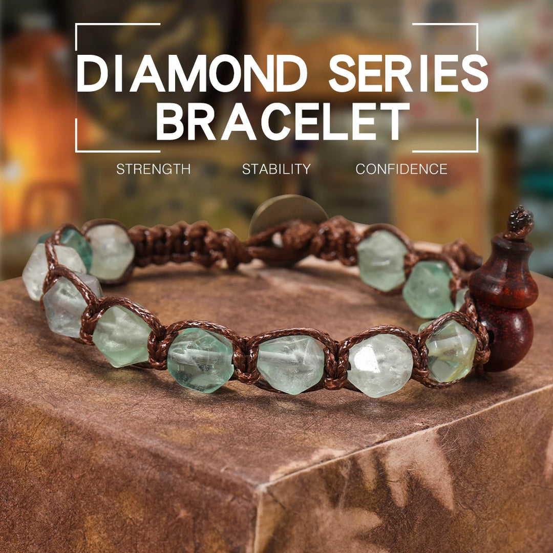 Natural Stone Handwoven Adjustable Unisex Bracelet