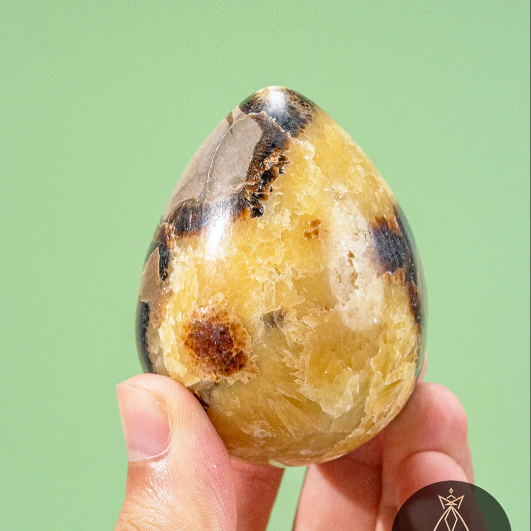 Septarian Crystal Egg Natural Dragon Stone Geode Egg