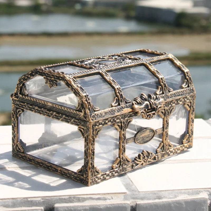 Plastic Pirate Treasure Box Crystal and Gem Storage